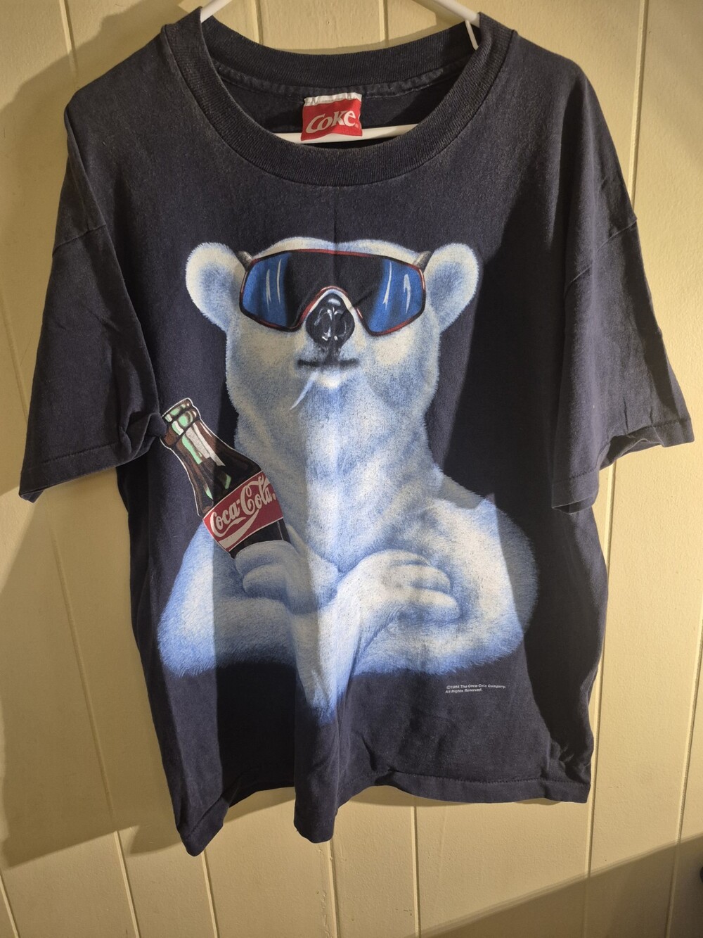 Vintage Coca Cola Polar Bear Tshirt 1994 Single Stitch XL